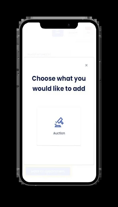 Smartphone with the kuptam app running